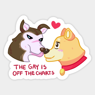 Shibe & Hus Sticker